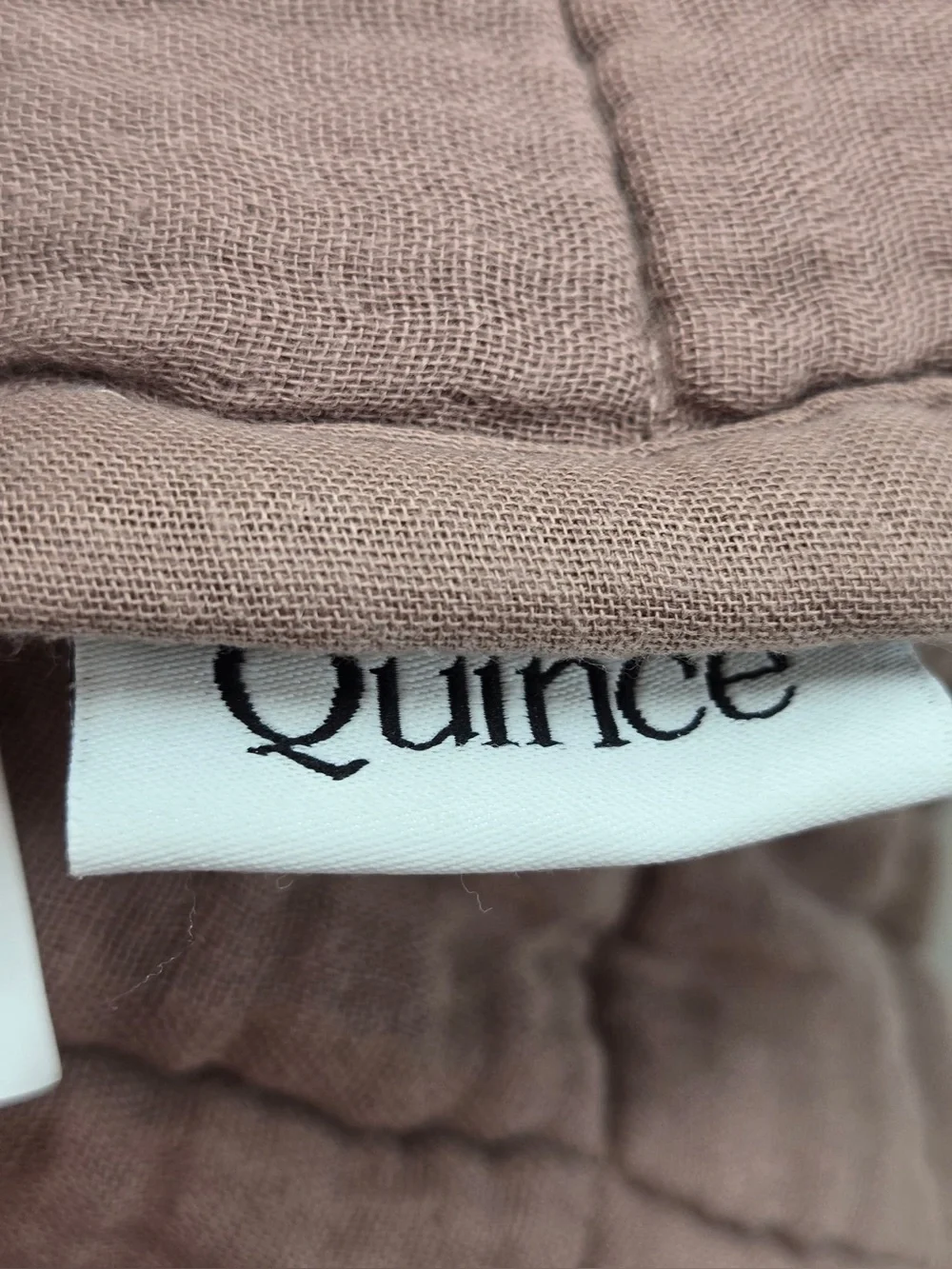 NWT QUINCE Organic Cotton Gauze Box Quilt Set King/Cal King Fig 1087